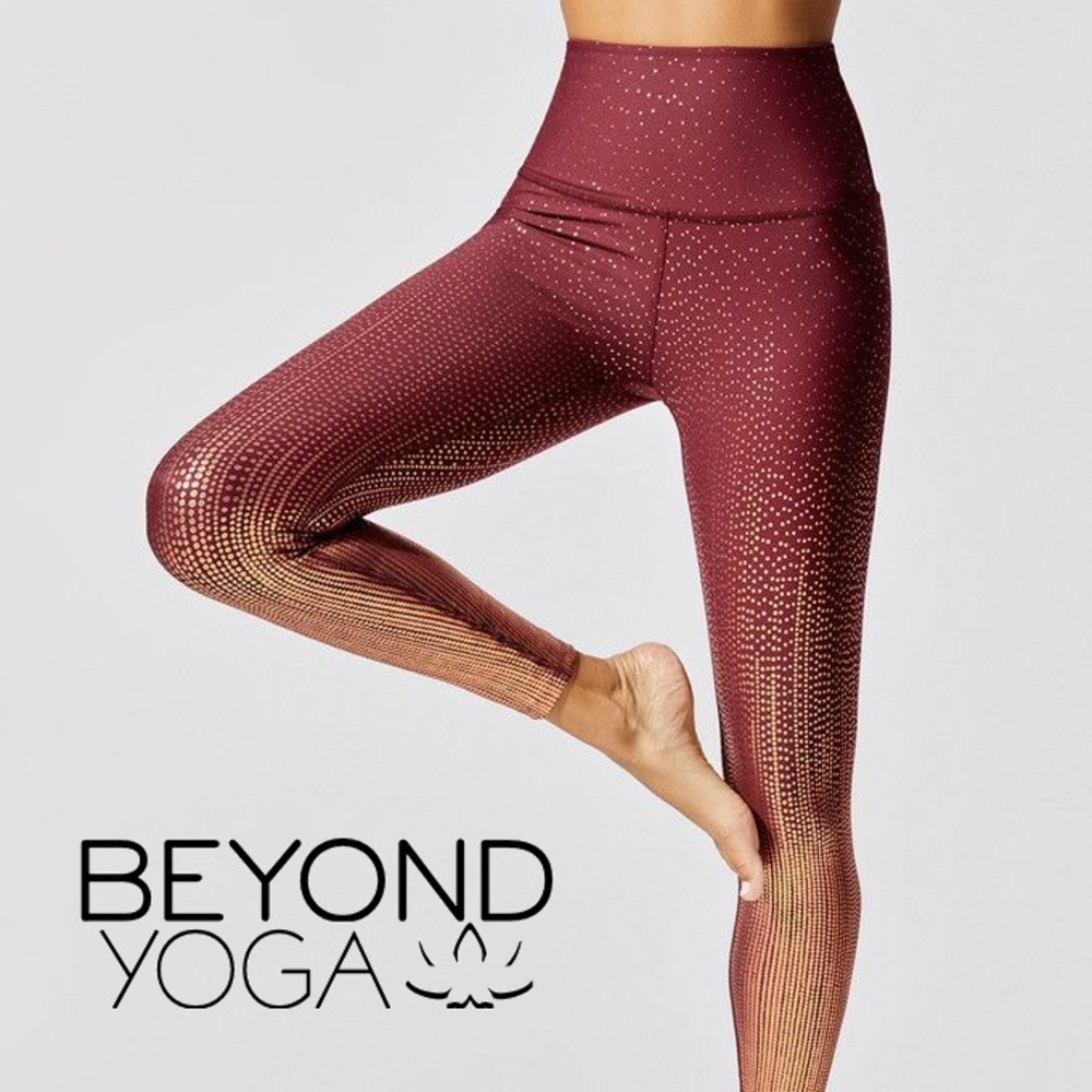 ⚡️BEYOND YOGA⚡️ Drip-Dot High Waisted Leggings